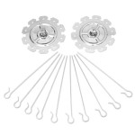 BBQスチールメタルロースターロティサリーニードルケージオーブンケバブメーカーグリル